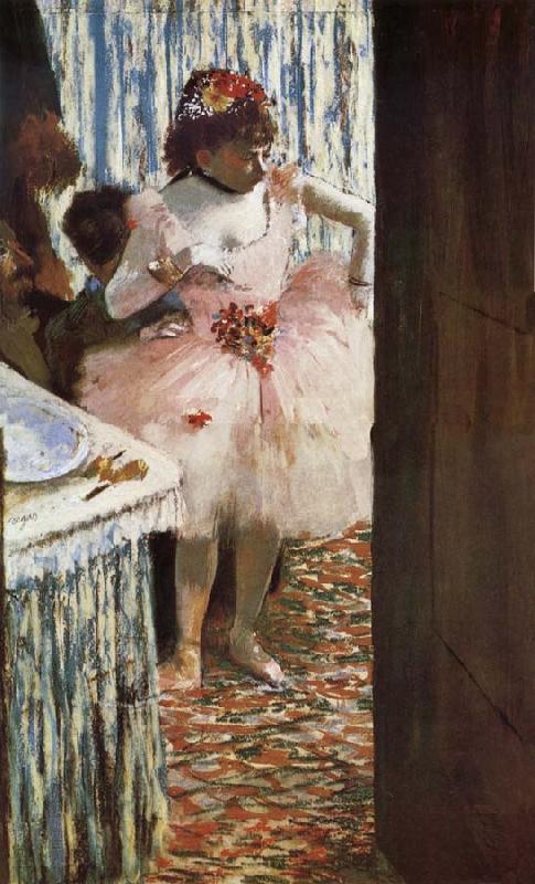 Edgar Degas The actress in the tiring room Sweden oil painting art